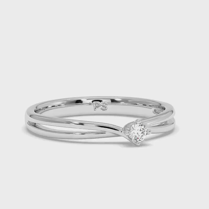 0.35-1.50 CT Round Cut Diamonds - Solitaire Ring