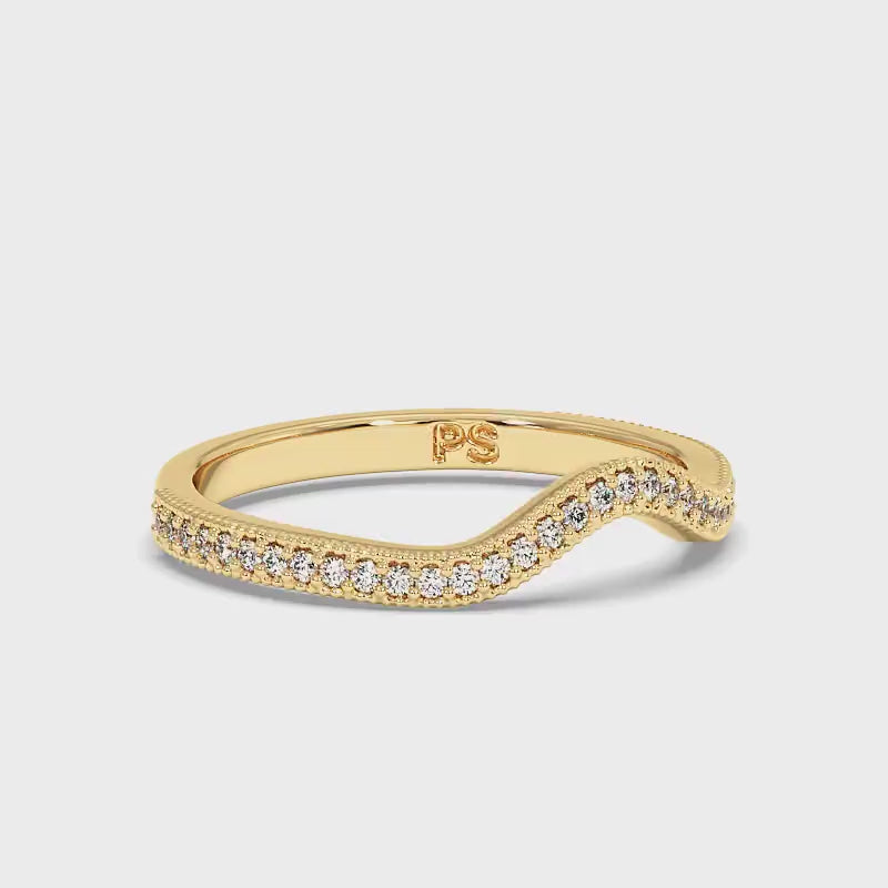 0.20 CT Round Cut Diamonds - Wedding Band