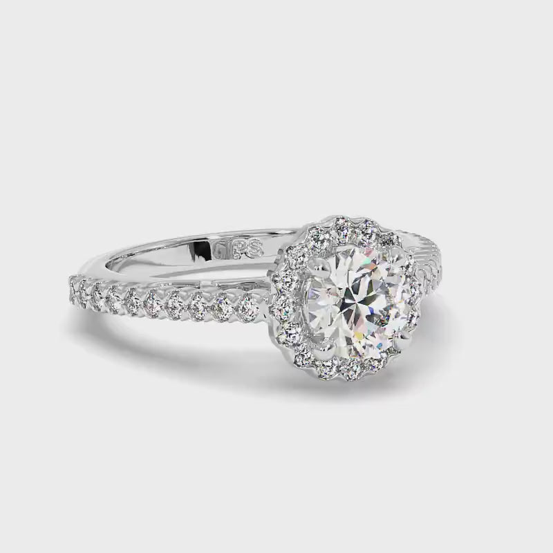 0.70-1.85 CT Round Cut Diamonds - Engagement Ring