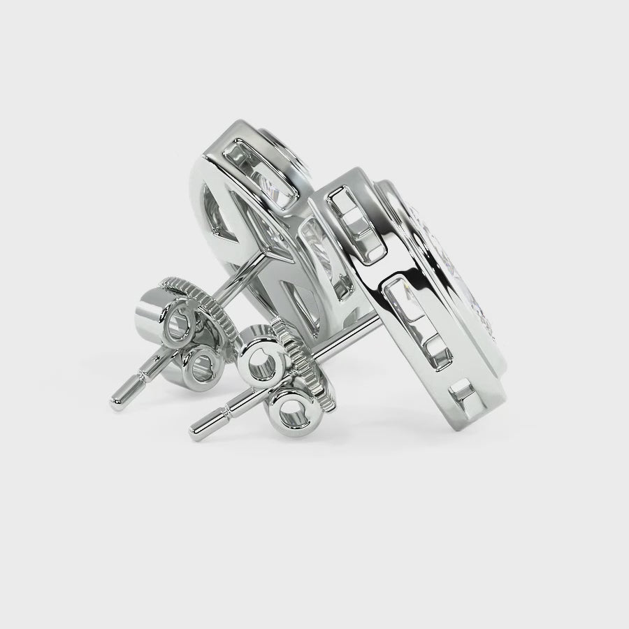 0.60-5.00 CT Marquise Cut Lab Grown Diamonds - Stud Earrings