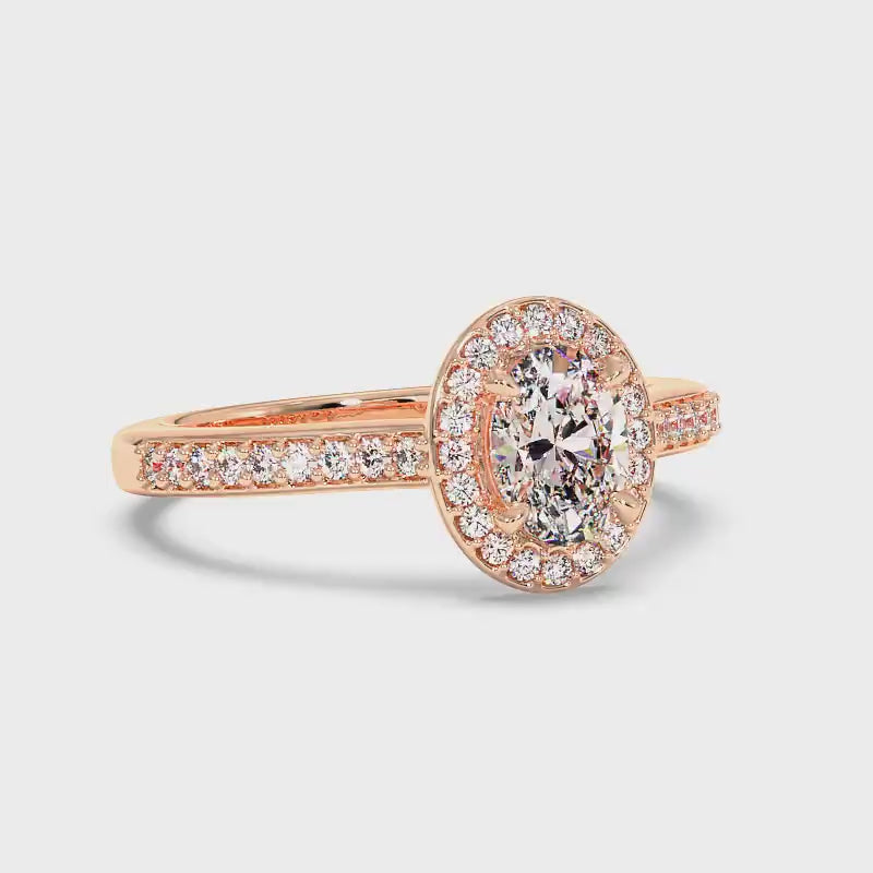 0.80-3.30 CT Round & Oval Cut Lab Grown Diamonds - Engagement Ring