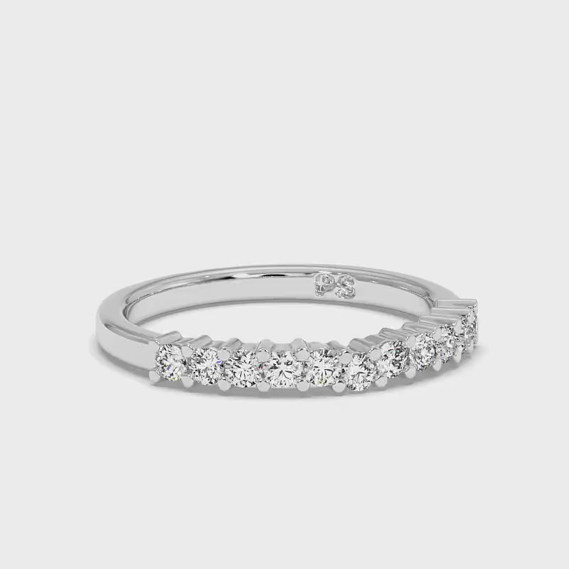 0.35 CT Round Cut Diamonds - Wedding Band