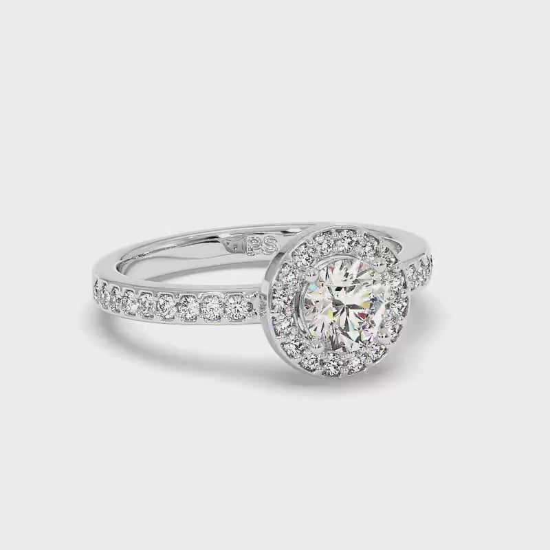 0.75-1.90 CT Round Cut Diamonds - Engagement Ring