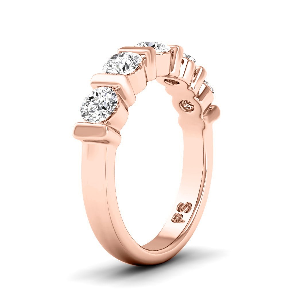 0.80 CT Round Cut Natural Diamonds - Wedding Band - Primestyle.com
