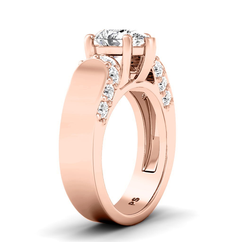 1.00 - 2.15 CT Pear & Round Cut Natural Diamonds - Engagement Ring - Primestyle.com