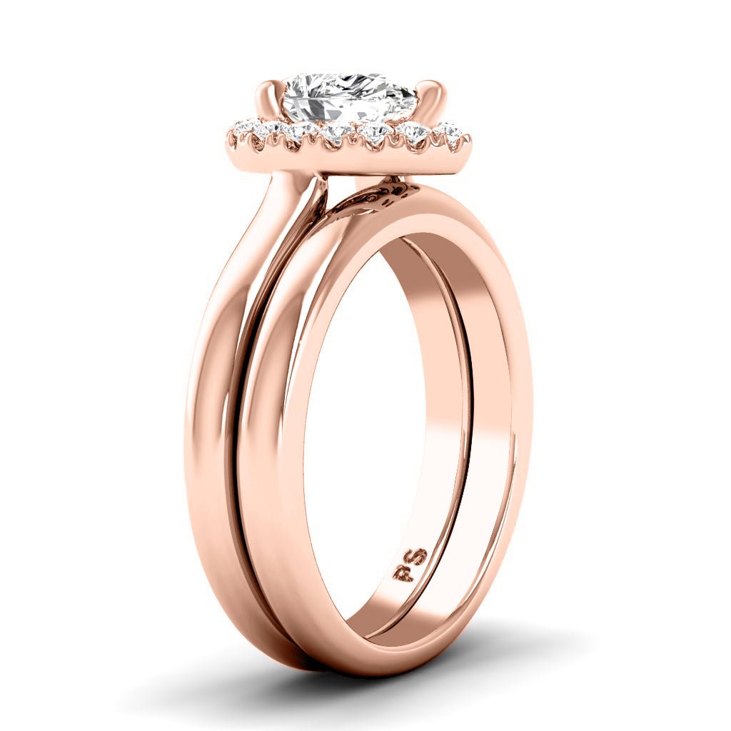 0.70 - 6.20 CT Pear & Round Cut Diamonds - Bridal Set - Primestyle.com