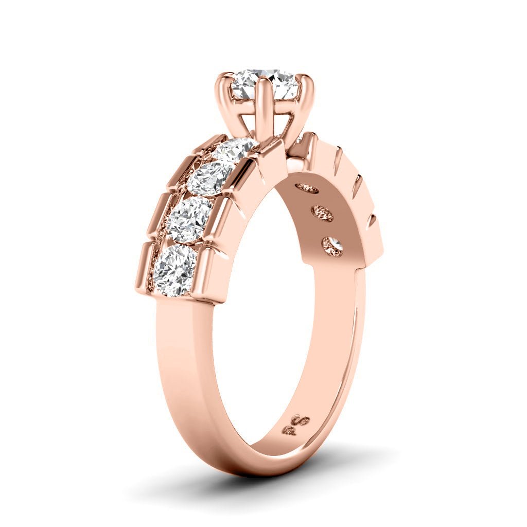 1.40-2.55 CT Round Cut Natural Diamonds - Engagement Ring