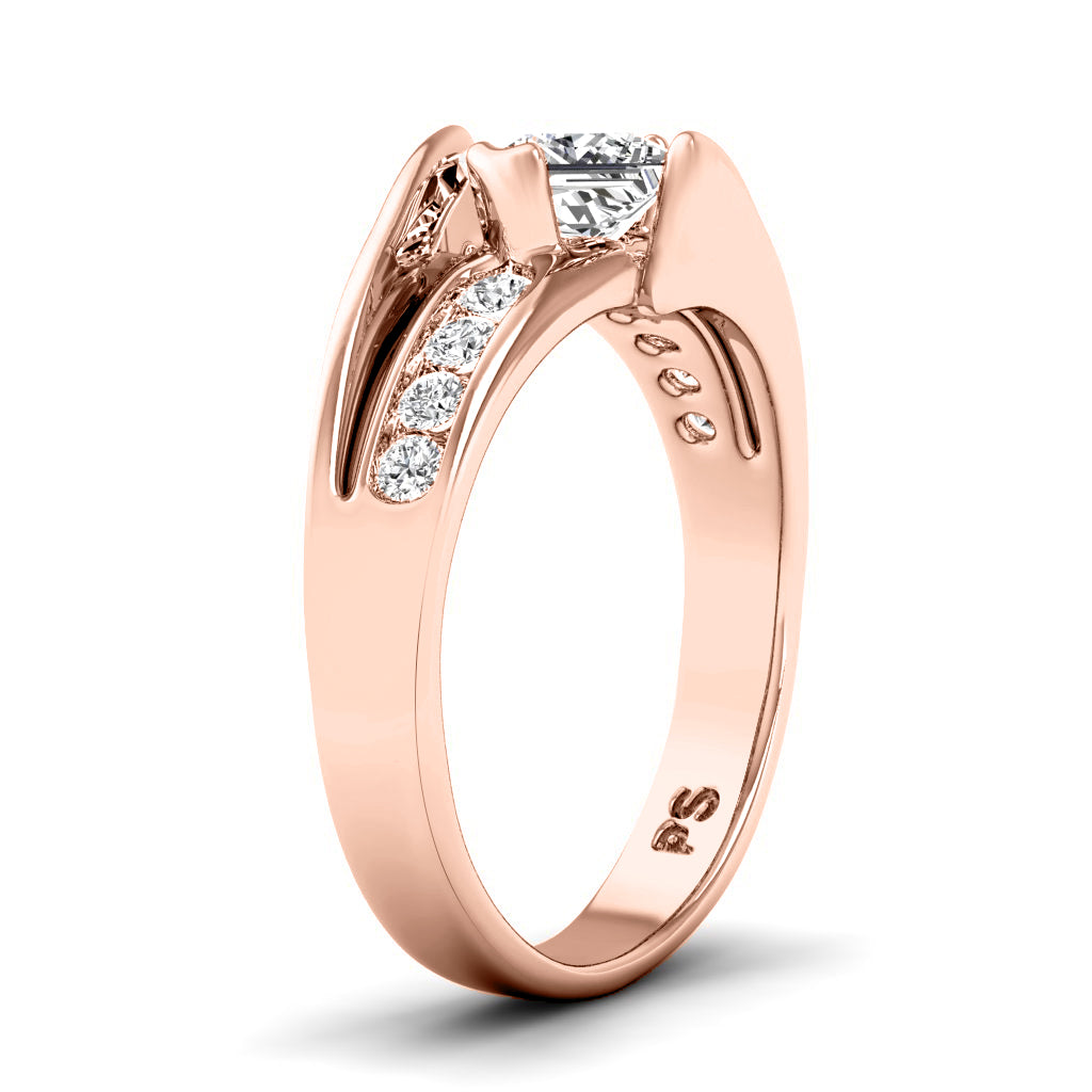 0.60-1.75 CT Round & Princess Cut Diamonds - Engagement Ring
