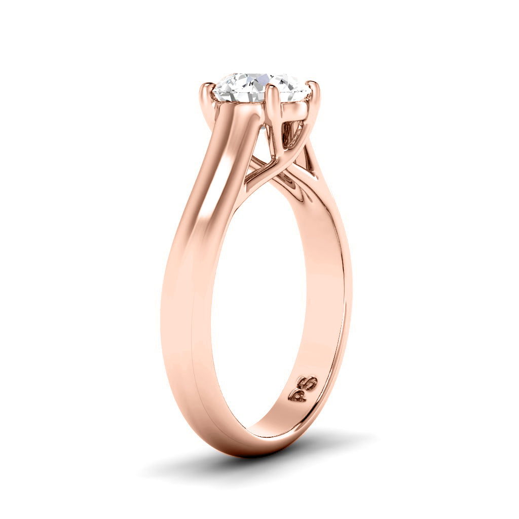 0.35-1.50 CT Round Cut Diamonds - Solitaire Ring