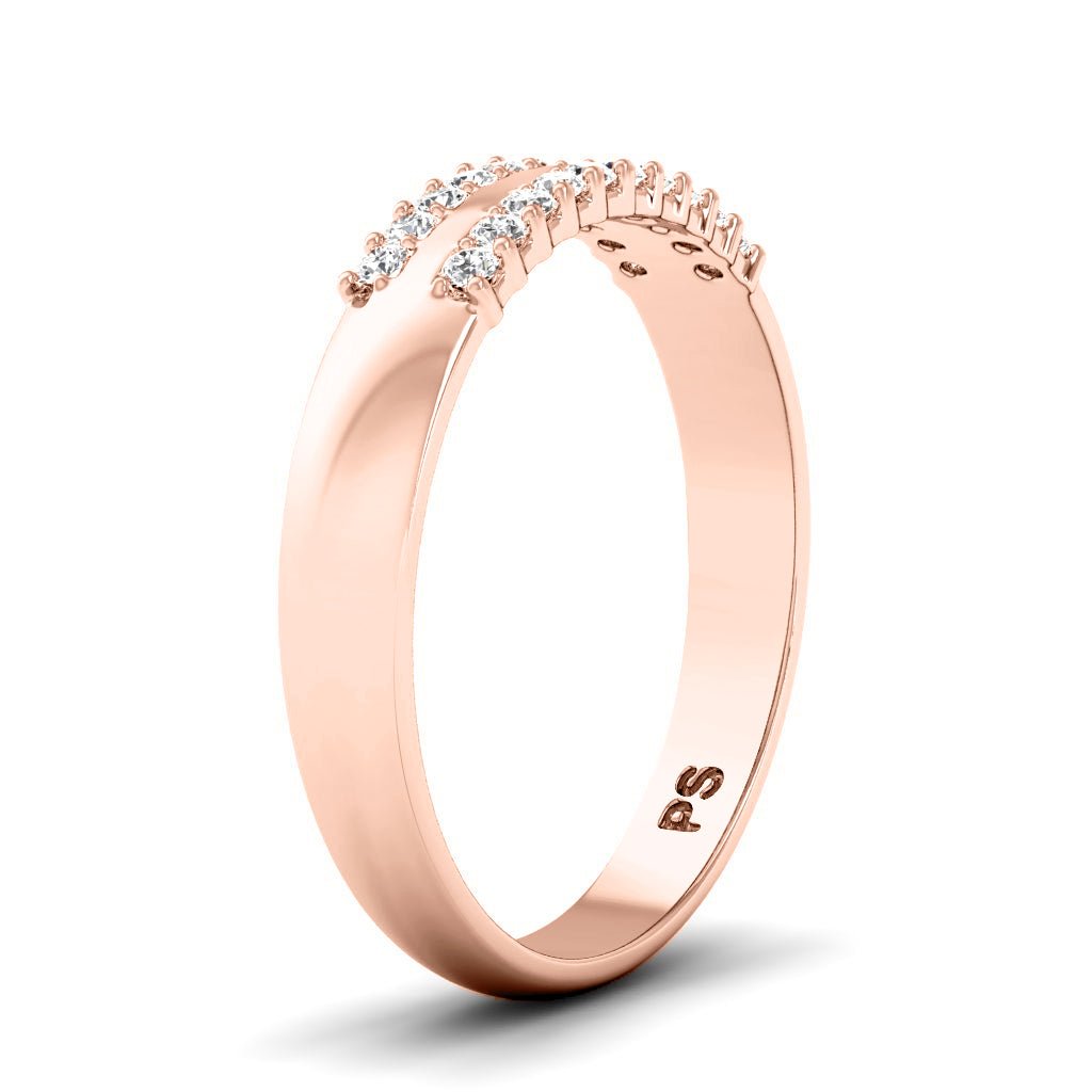 0.25 CT Round Cut Natural Diamonds - Wedding Band - Primestyle.com