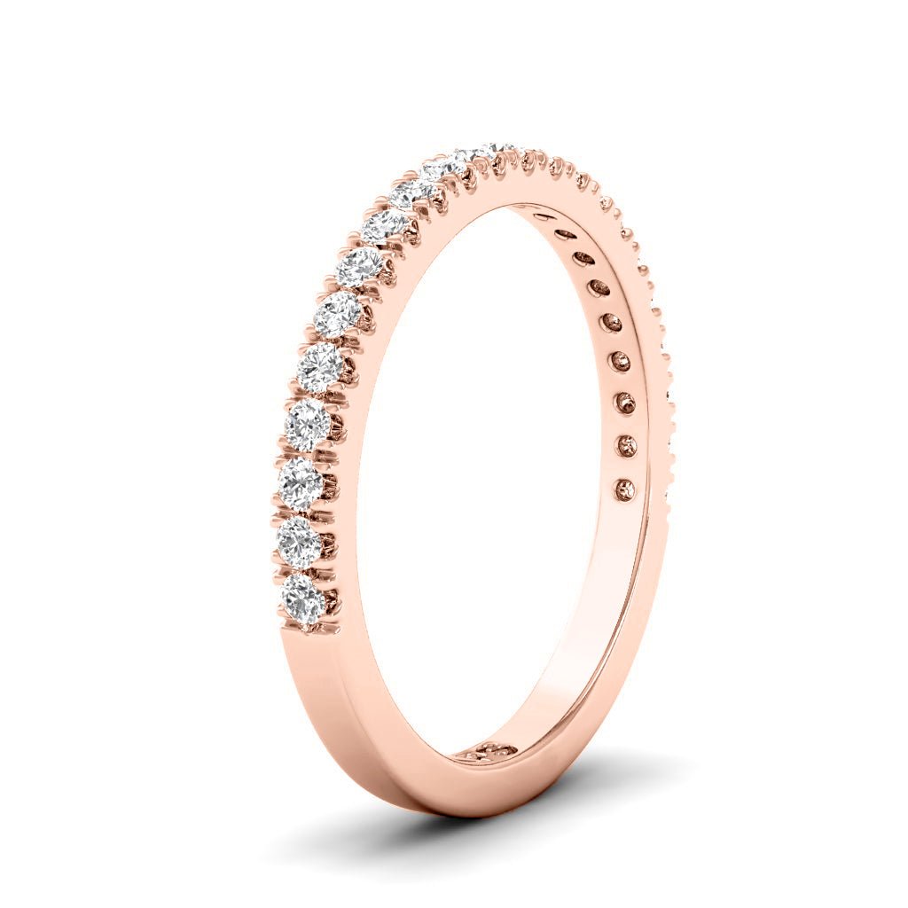 0.25 CT Round Cut Lab Grown Diamonds - Wedding Band - Primestyle.com