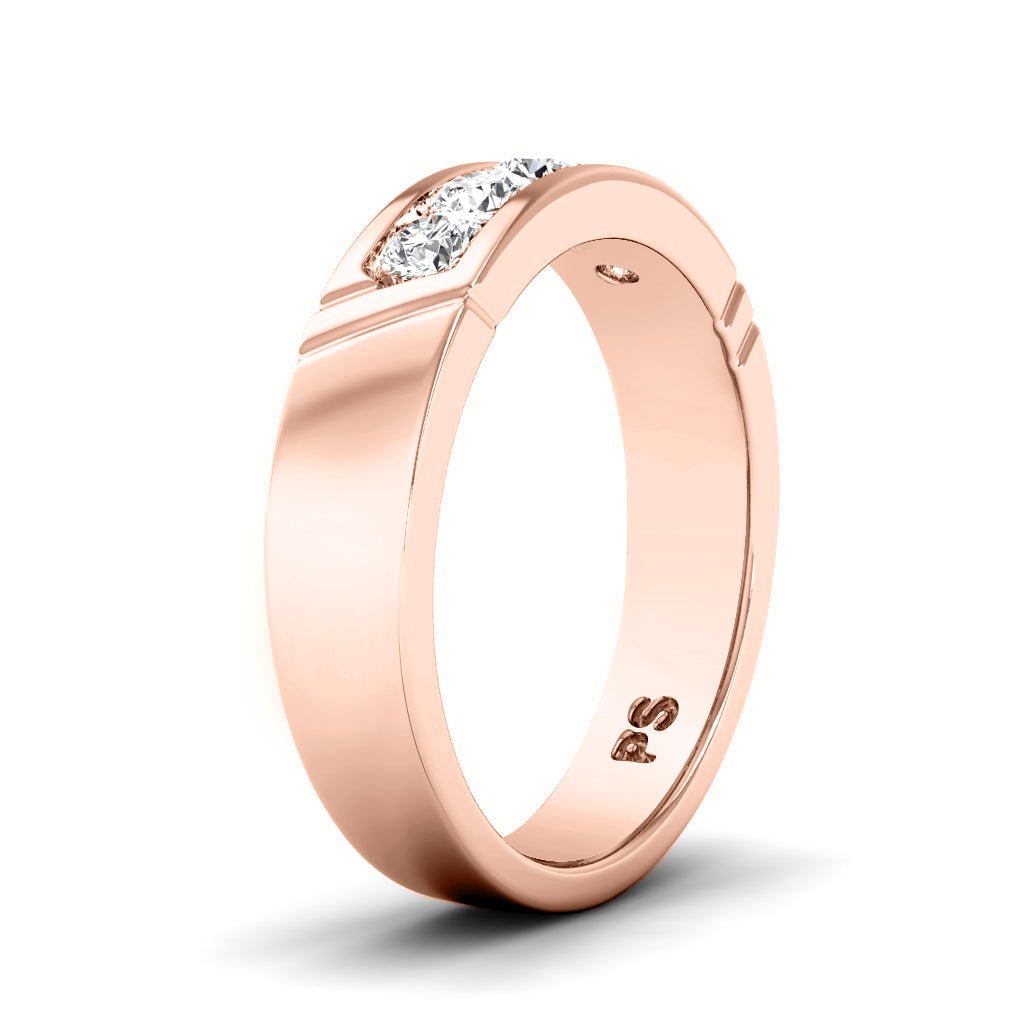 0.35 CT Round Cut Lab Grown Diamonds - Wedding Band - Primestyle.com