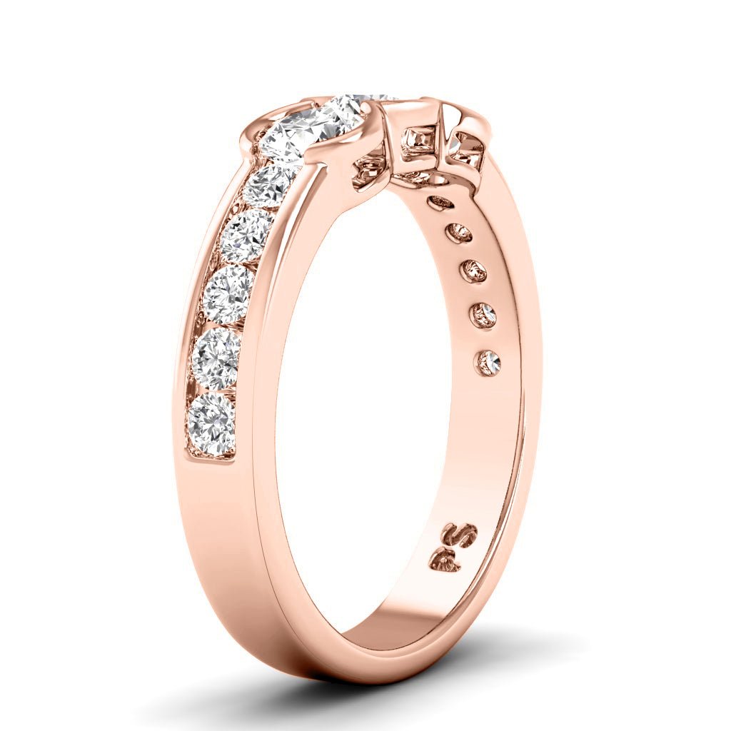 1.10 CT Round Cut Natural Diamonds - Wedding Band - Primestyle.com