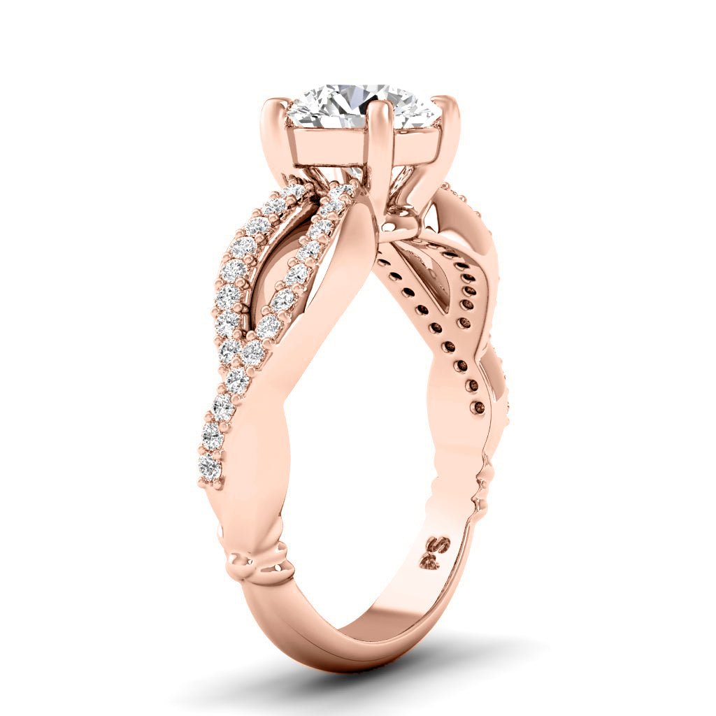 0.70-6.20 CT Round Cut Lab Grown Diamonds - Engagement Ring