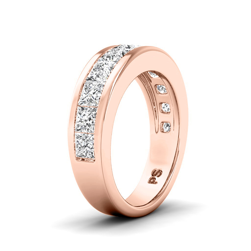 2.60 CT Princess Cut Diamonds - Wedding Band