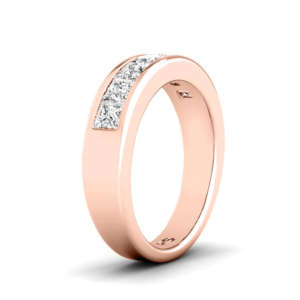 1.20 CT Princess Cut Natural Diamonds - Wedding Band