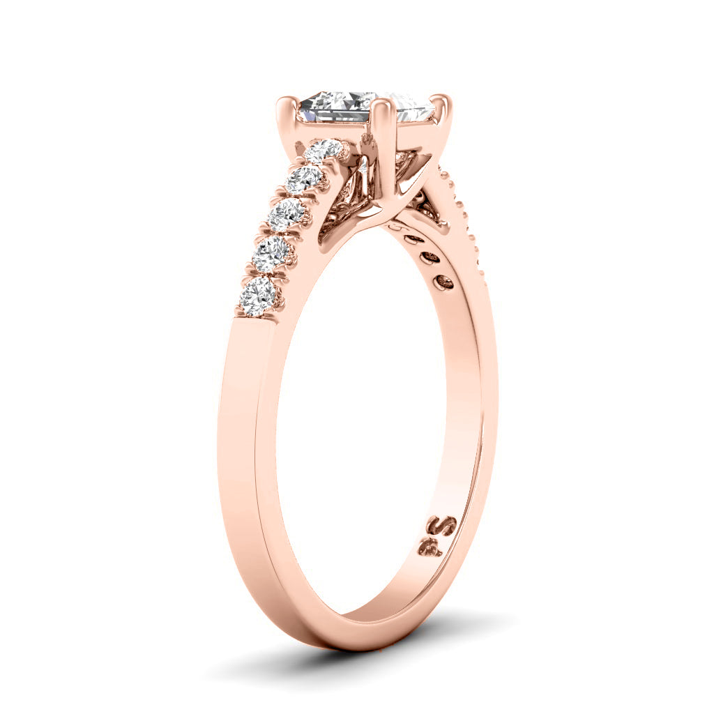 0.60-1.75 CT Round & Princess Cut Diamonds - Engagement Ring