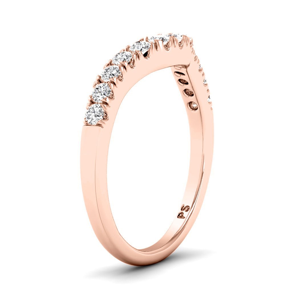 0.30 CT Round Cut Natural Diamonds - Wedding Band - Primestyle.com