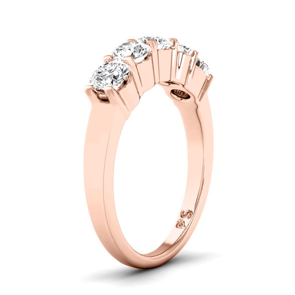 0.80 CT Round Cut Lab Grown Diamonds - Wedding Band - Primestyle.com