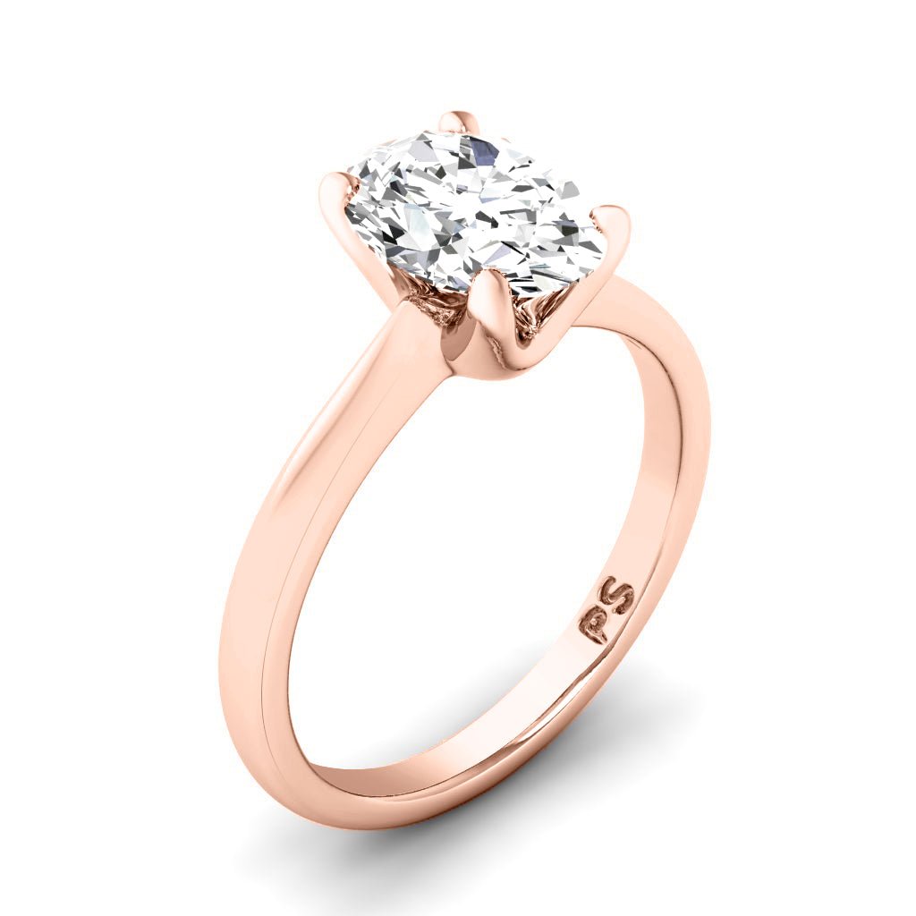 0.50-6.00 CT Oval Cut Diamonds - Solitaire Rings