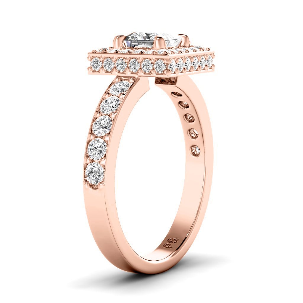 1.35 - 2.50 CT Princess & Round Cut Natural Diamonds - Engagement Ring - Primestyle.com