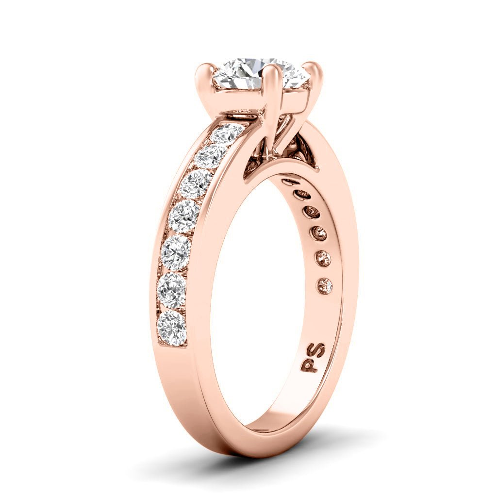 1.00-2.15 CT Round Cut Natural Diamonds - Engagement Ring