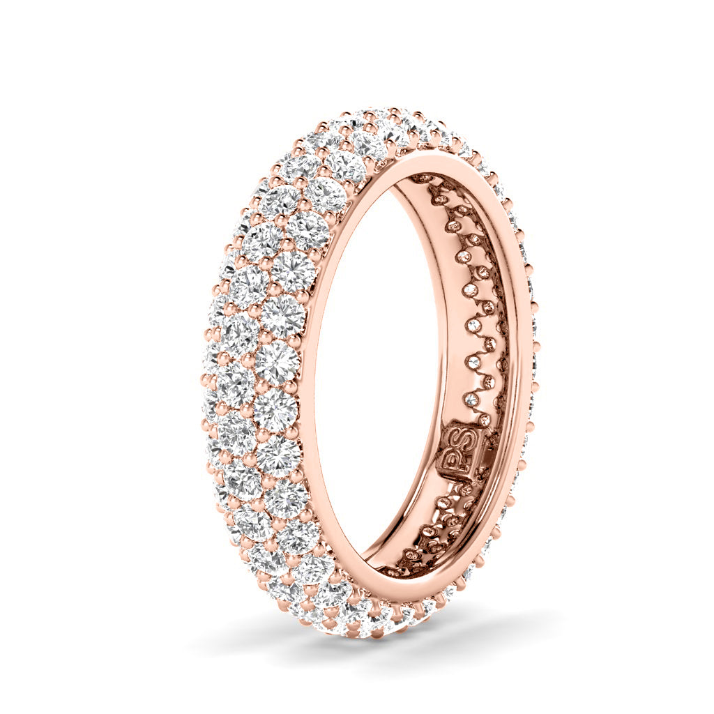 2.50 CT Round Cut Lab Grown Diamonds - Eternity Ring