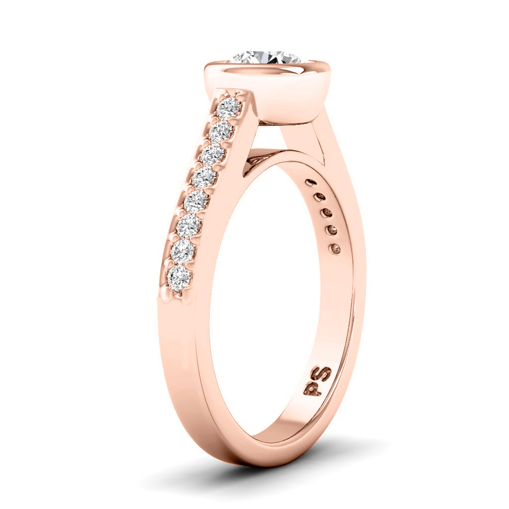 0.55-1.70 CT Round Cut Natural Diamonds - Engagement Ring