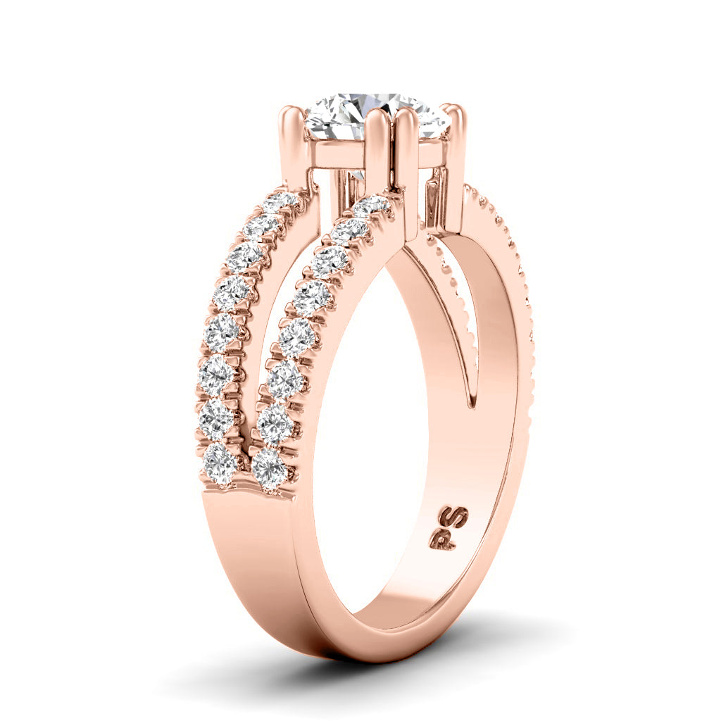 1.05-2.20 CT Round Cut Diamonds - Engagement Ring