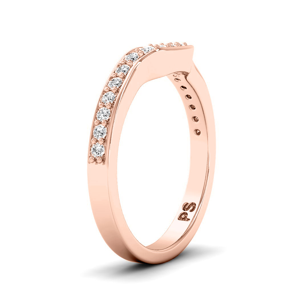 0.25 CT Round Cut Diamonds - Wedding Band