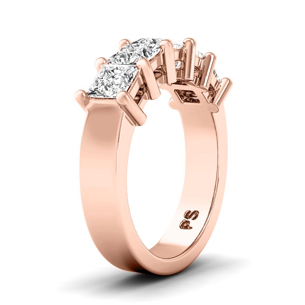 1.70 CT Princess Cut Natural Diamonds - Wedding Band - Primestyle.com