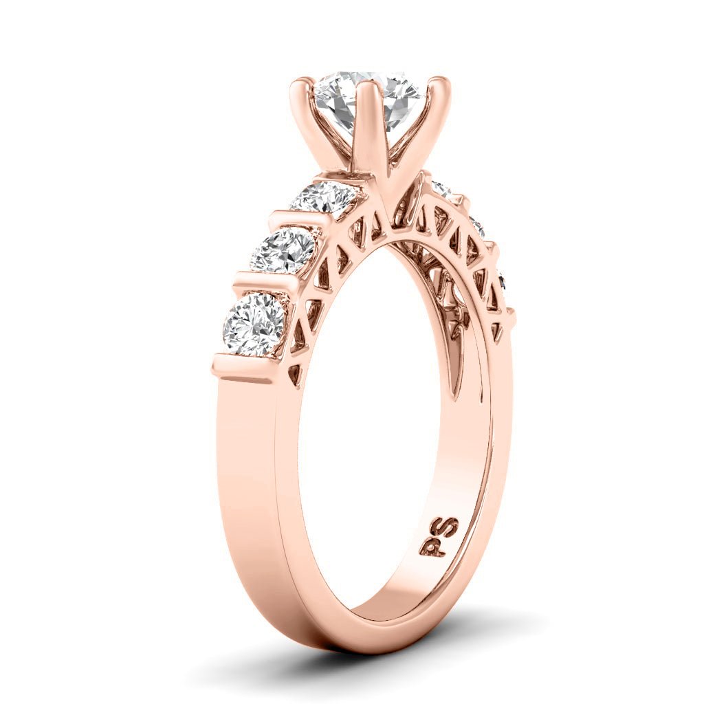 1.10-6.60 CT Round Cut Diamonds - Engagement Ring