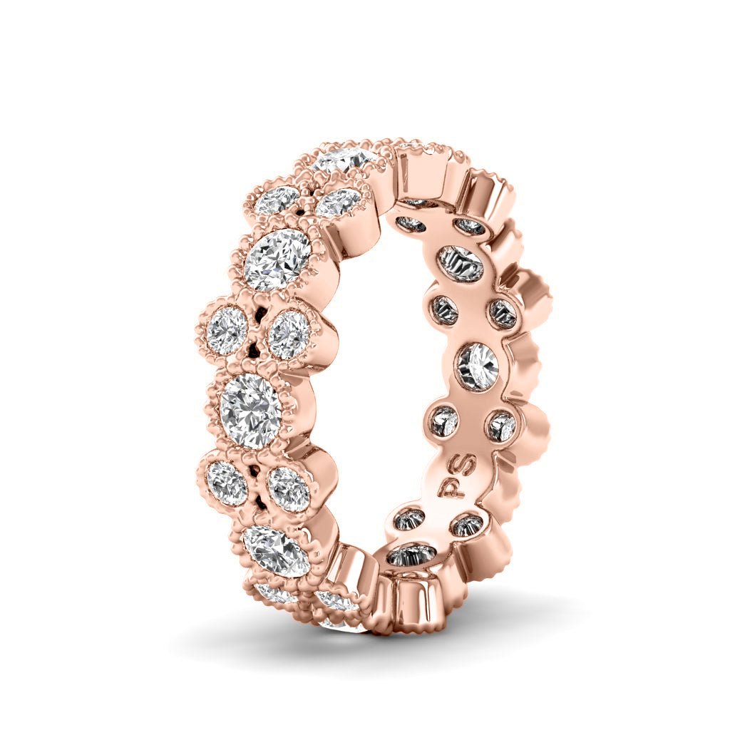 1.70 CT Round Cut Natural Diamonds - Eternity Rings