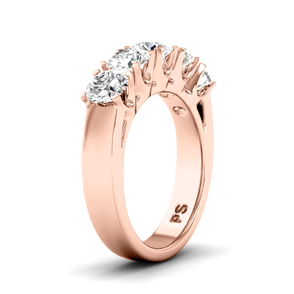 1.50 CT Round Cut Lab Grown Diamonds - Wedding Band