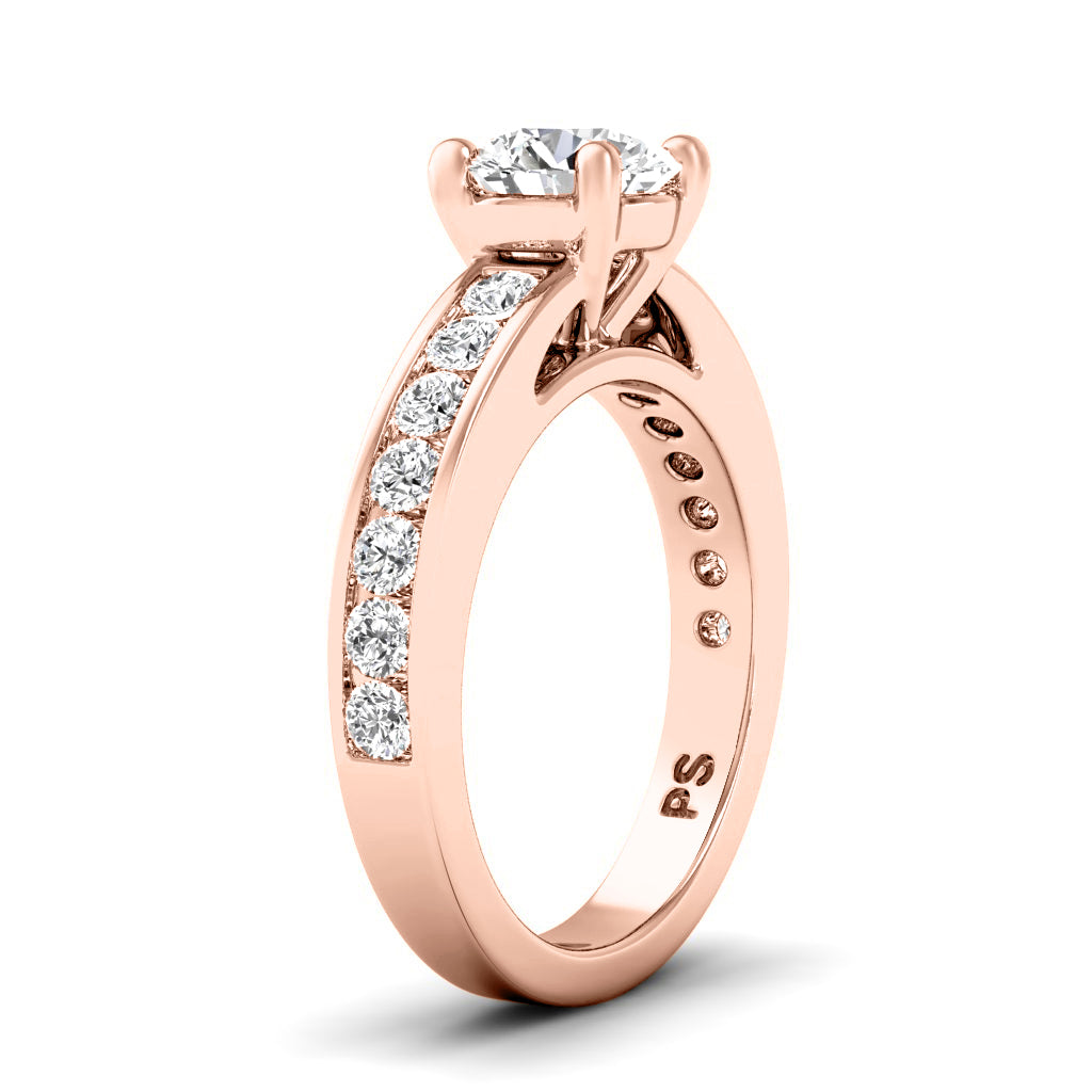 1.15-3.65 CT Round Cut Lab Grown Diamonds - Engagement Ring