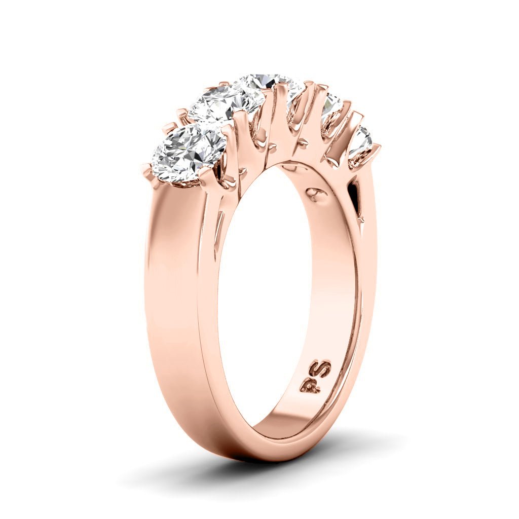 1.50 CT Round Cut Natural Diamonds - Wedding Band - Primestyle.com