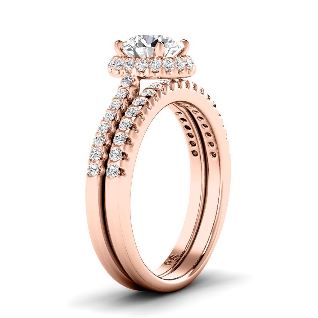 0.85 - 2.00 CT Round Cut Natural Diamonds - Bridal Set - Primestyle.com