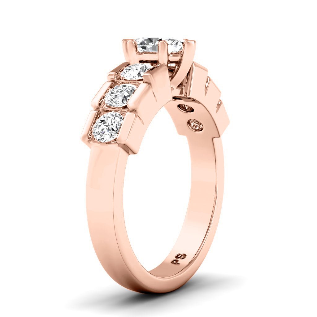 1.20 - 2.35 CT Marquise & Round Cut Natural Diamonds - Engagement Ring - Primestyle.com