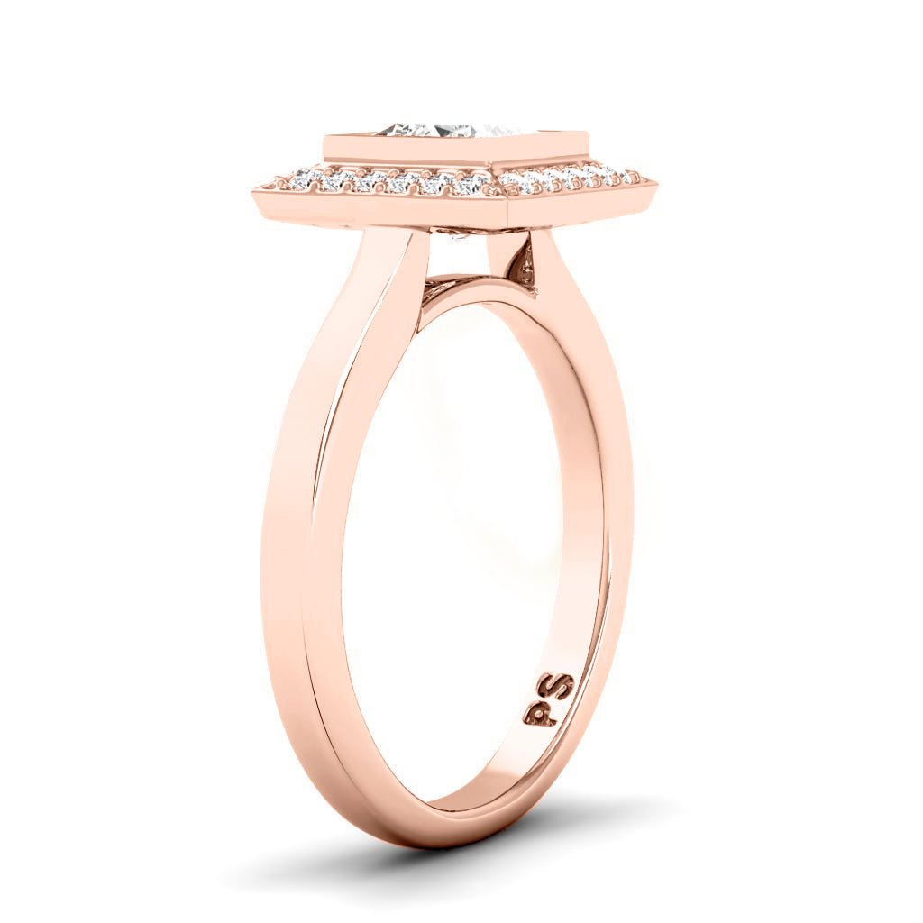 0.49 - 1.64 CT Princess & Round Cut Natural Diamonds - Engagement Ring - Primestyle.com