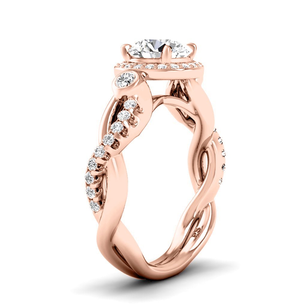 0.97-6.47 CT Round Cut Lab Grown Diamonds - Engagement Ring