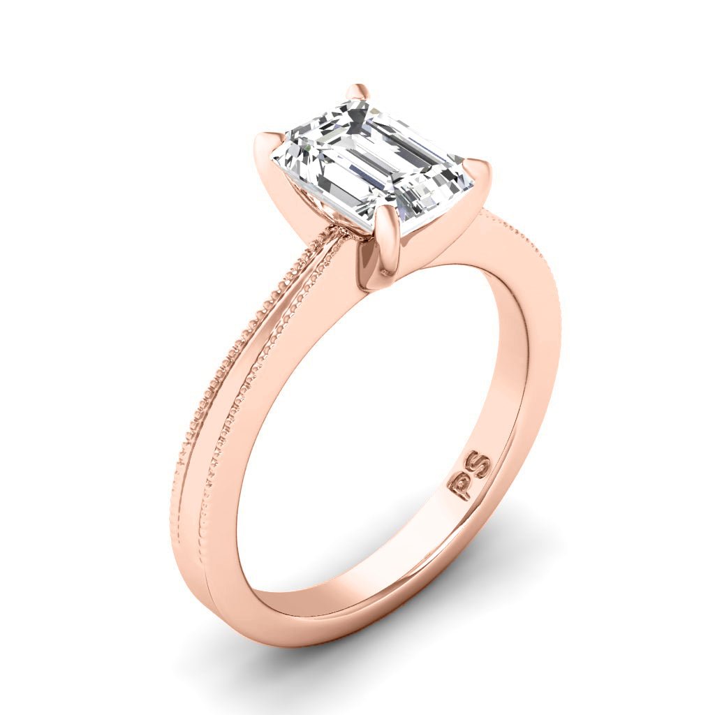 0.50-6.00 CT Emerald Cut Diamonds - Solitaire Rings