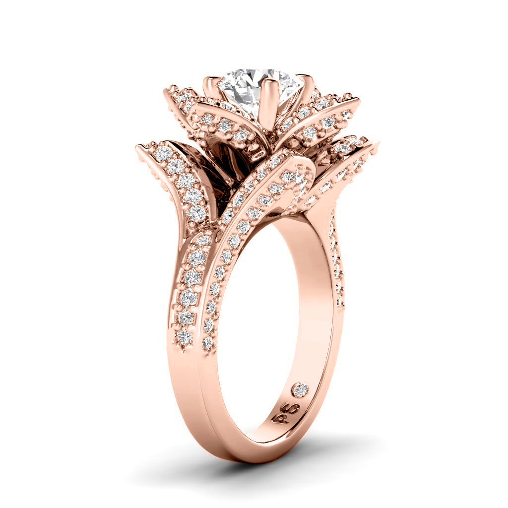 1.57-2.72 CT Round Cut Natural Diamonds - Engagement Ring