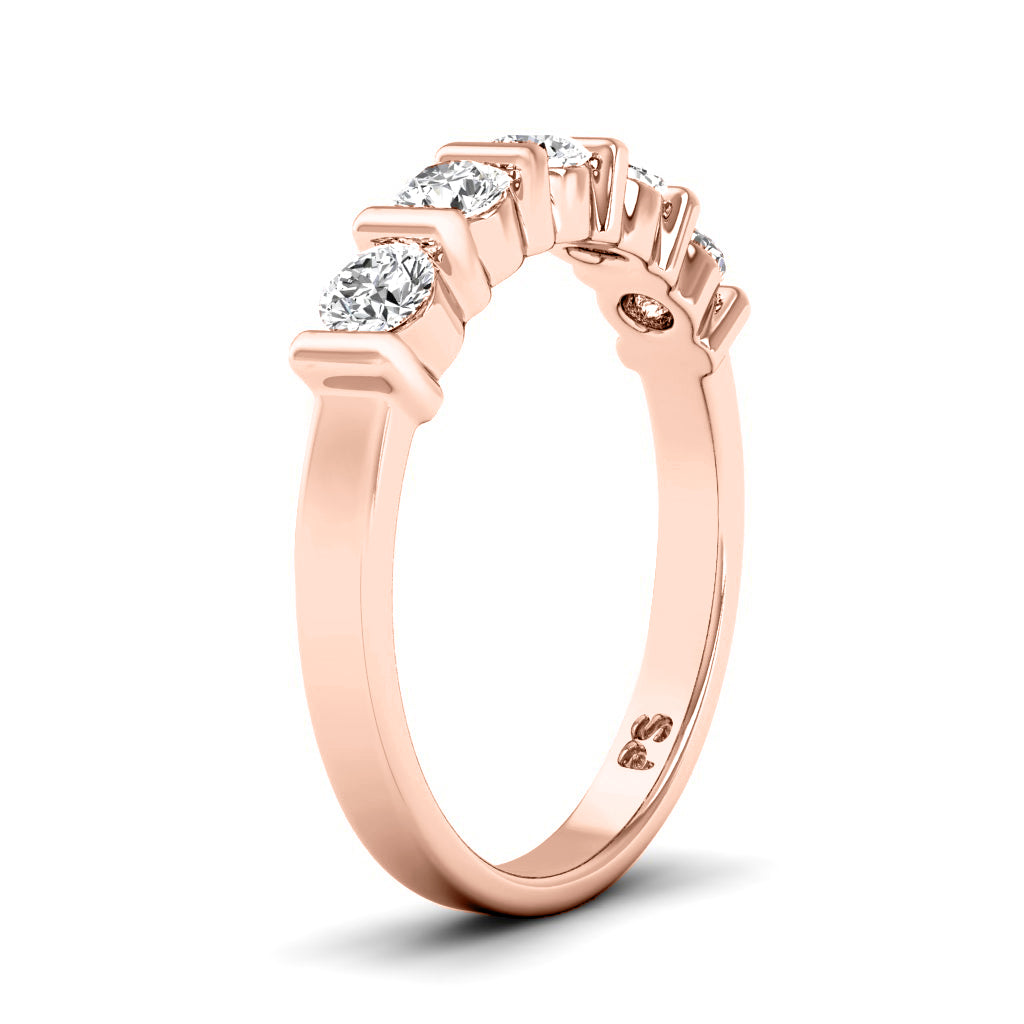 1.10 CT Round Cut Natural Diamonds - Wedding Band