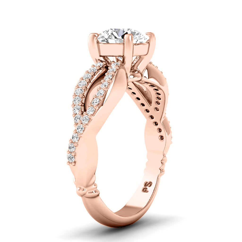 0.55-1.70 CT Round Cut Natural Diamonds - Engagement Ring