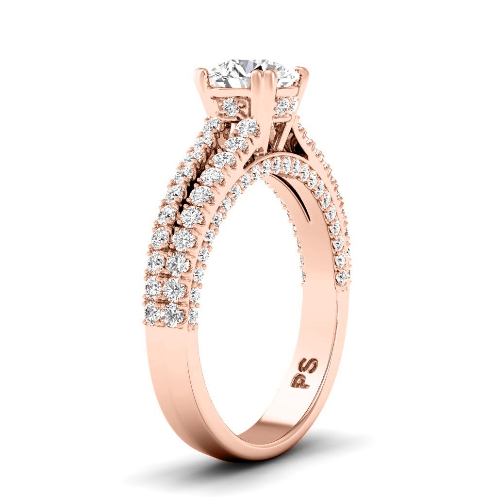 1.20-6.70 CT Round Cut Diamonds - Engagement Ring