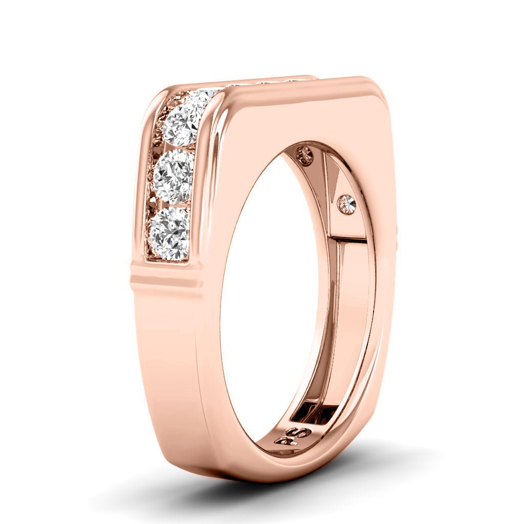 0.90 CT Round Cut Natural Diamonds - Wedding Band - Primestyle.com