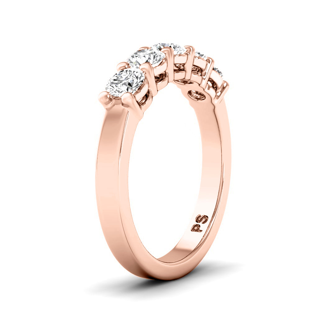 1.50 CT Round Cut Natural Diamonds - Wedding Band