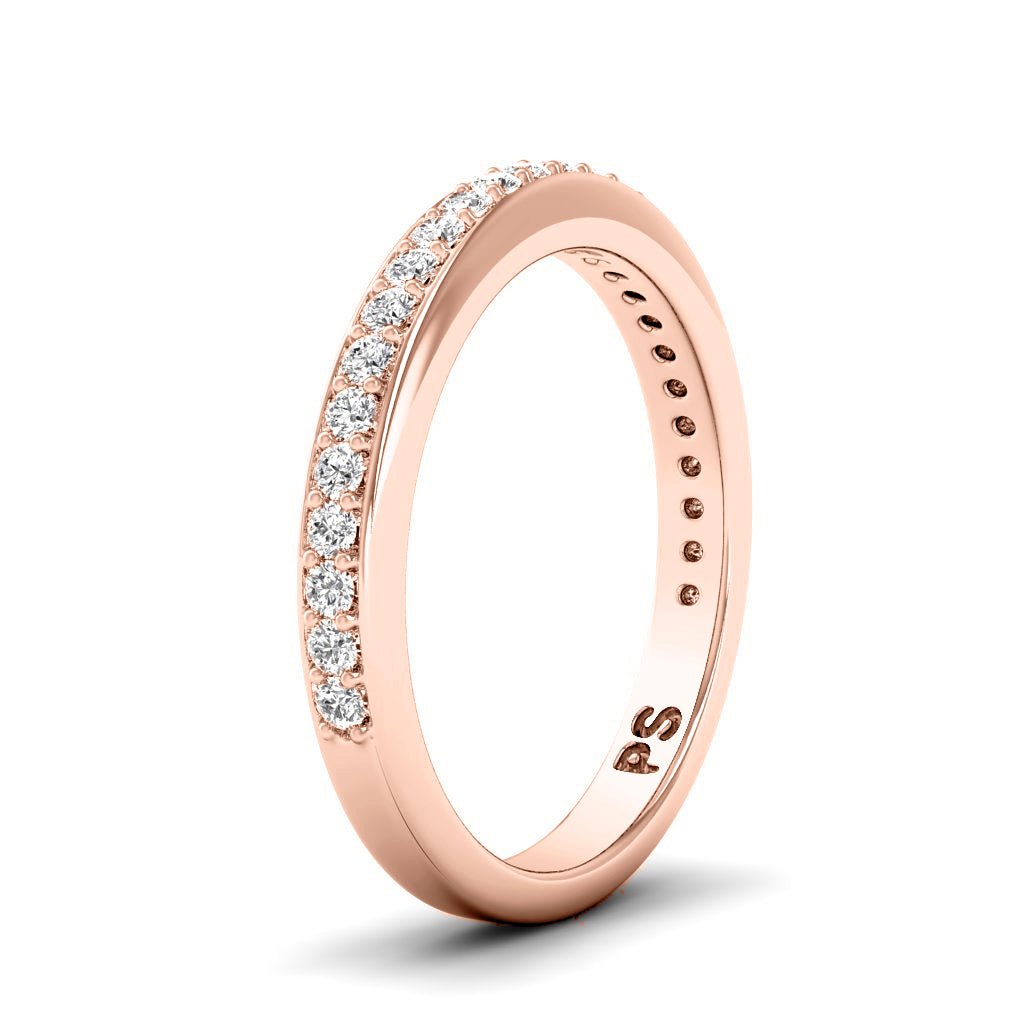 0.30 CT Round Cut Natural Diamonds - Wedding Band - Primestyle.com