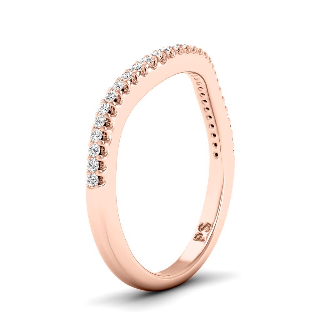 0.15 CT Round Cut Natural Diamonds - Wedding Band - Primestyle.com