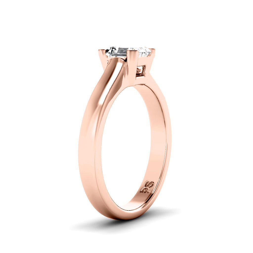 0.35 - 1.50 CT Ascher Cut Natural Diamonds - Solitaire Rings - Primestyle.com